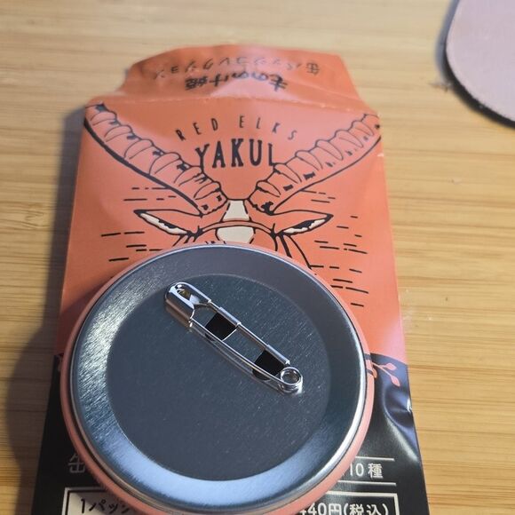 Studio Ghibli Princess Mononoke Milk Cap button pin YAKUL Pin - Picture 3 of 3